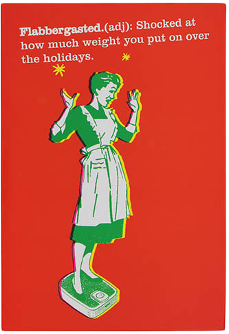 Flabbergasted A7 size Christmas Cards - 10 Pack