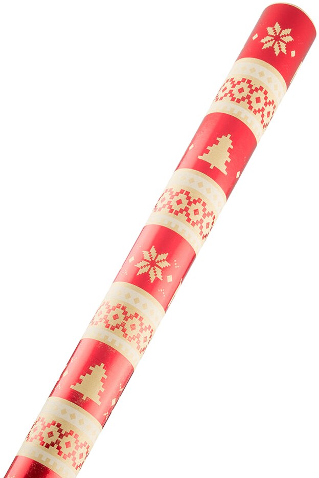 Pixel Christmas Wrapping Paper (15 Sq Ft)