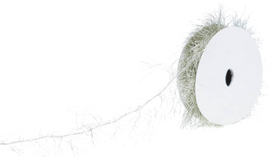 Silver Feather Ribbon 3 Yards Ribbon