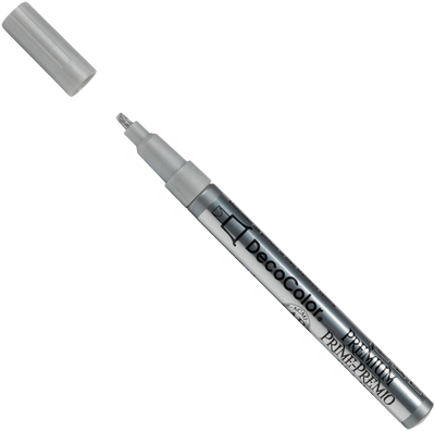 Silver Opaque Leafing Tip Paint Markers
