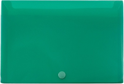 Green 8 3/8 x 5 3/4 x 1 3/8 Plastic Snap Case Portfolios