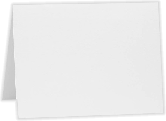 White 100lb 5 x 7 Foldover Cards