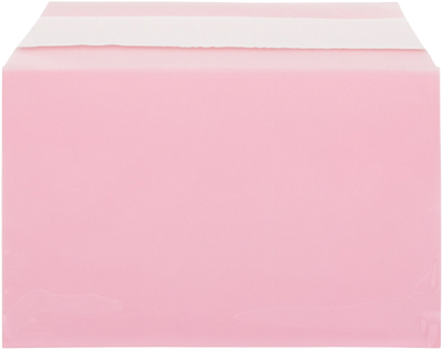Light Red 1.6mil 5 7/16 x 8 5/8 Cello Envelopes with Peel & Seal