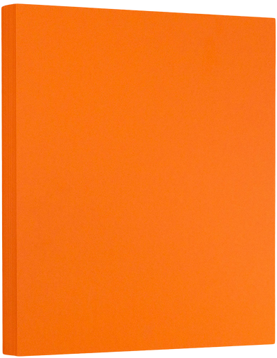 Mandarin Orange 130lb 8 1/2 x 11 Cardstock