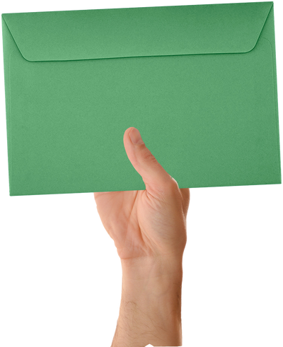 Holiday Green 32lb 6 x 9 Booklet Envelopes