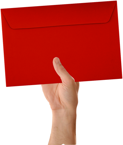 Red 24lb 6 x 9 Booklet Envelopes