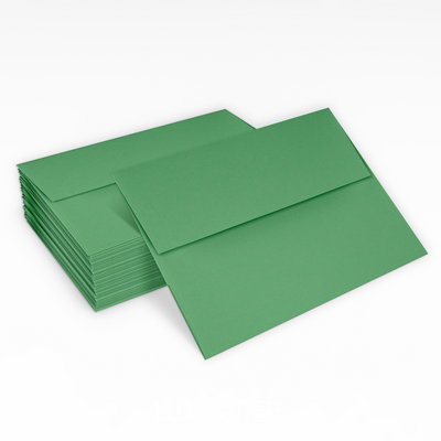 Holiday Green 32lb A2 Invitation Envelopes (4 3/8 x 5 3/4) with Peel & Seal