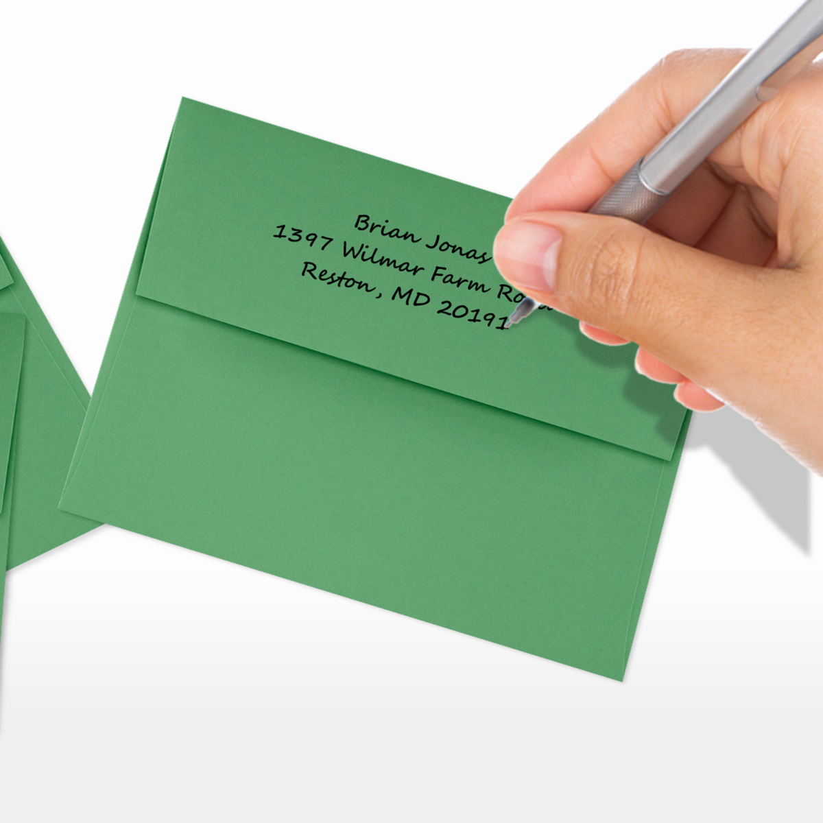 Holiday Green 32lb A2 Invitation Envelopes (4 3/8 x 5 3/4) with Peel & Seal