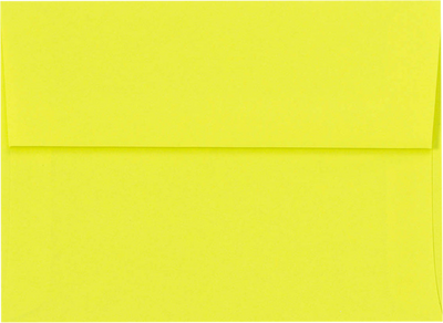 Citrus Yellow 32lb A2 Invitation Envelopes (4 3/8 x 5 3/4) with Peel & Seal