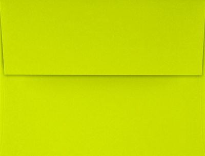Wasabi Lime Green 32lb A2 Invitation Envelopes (4 3/8 x 5 3/4) with Peel & Seal