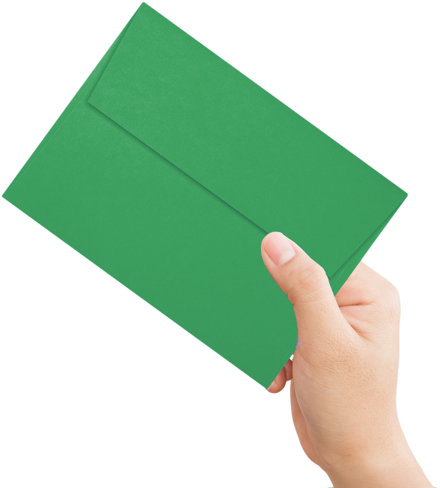 Holiday Green 32lb A6 Invitation Envelopes (4 3/4 x 6 1/2) with Peel & Seal