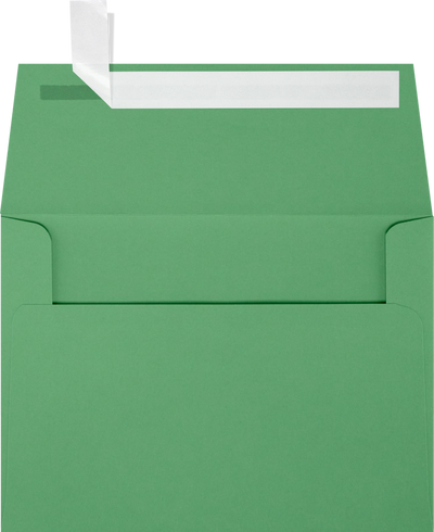 Holiday Green 32lb A6 Invitation Envelopes (4 3/4 x 6 1/2) with Peel & Seal