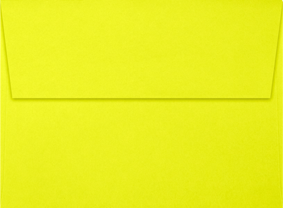 Citrus Yellow 32lb A6 Invitation Envelopes (4 3/4 x 6 1/2) with Peel & Seal