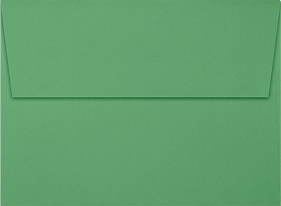 Holiday Green 32lb A7 Invitation Envelopes (5 1/4 x 7 1/4) with Peel & Seal