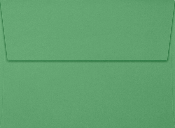 Holiday Green 32lb A7 Invitation Envelopes (5 1/4 x 7 1/4) with Peel & Seal