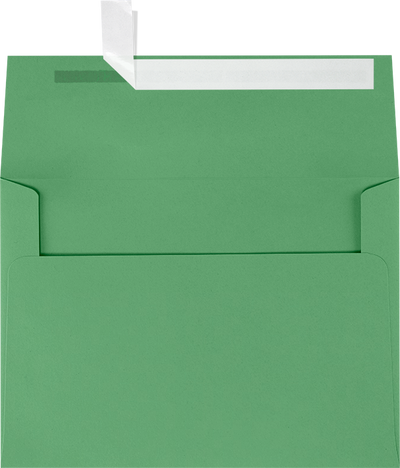 Holiday Green 32lb A7 Invitation Envelopes (5 1/4 x 7 1/4) with Peel & Seal