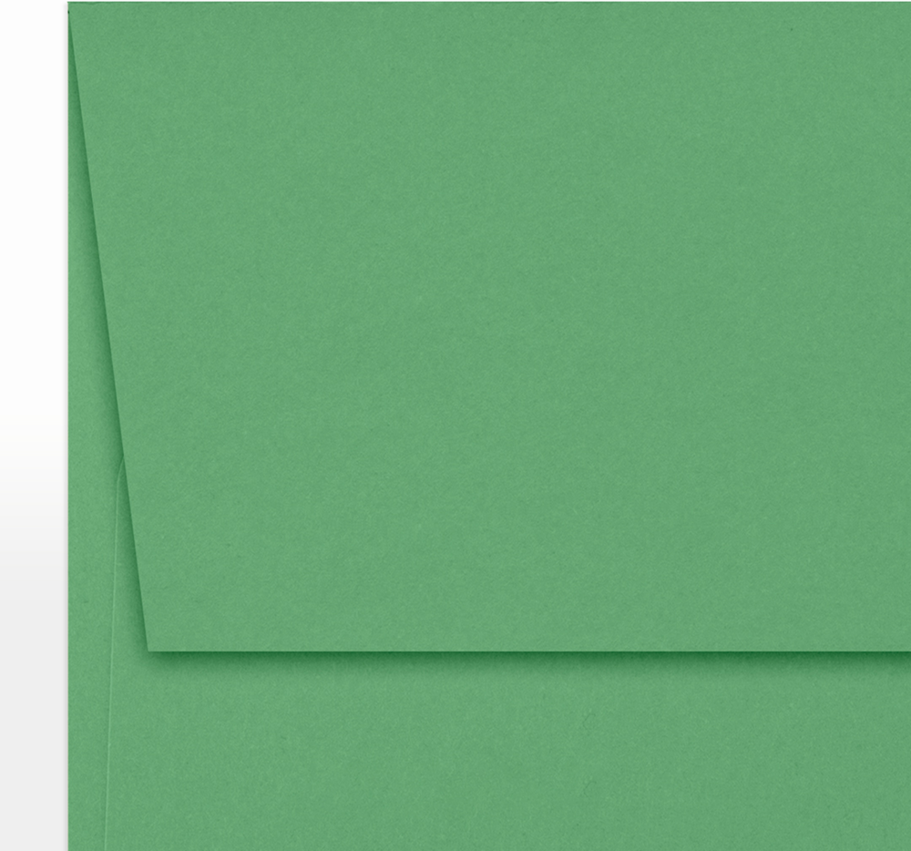 Holiday Green 32lb A7 Invitation Envelopes (5 1/4 x 7 1/4) with Peel & Seal