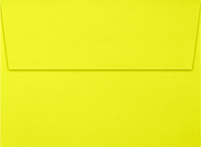 Citrus Yellow 32lb A7 Invitation Envelopes (5 1/4 x 7 1/4) with Peel & Seal