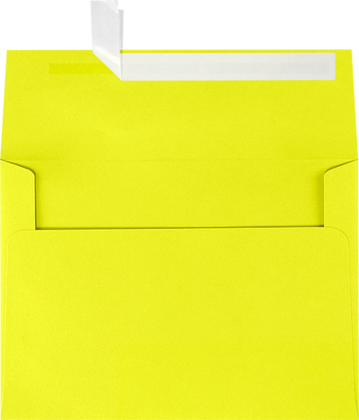 Citrus Yellow 32lb A7 Invitation Envelopes (5 1/4 x 7 1/4) with Peel & Seal