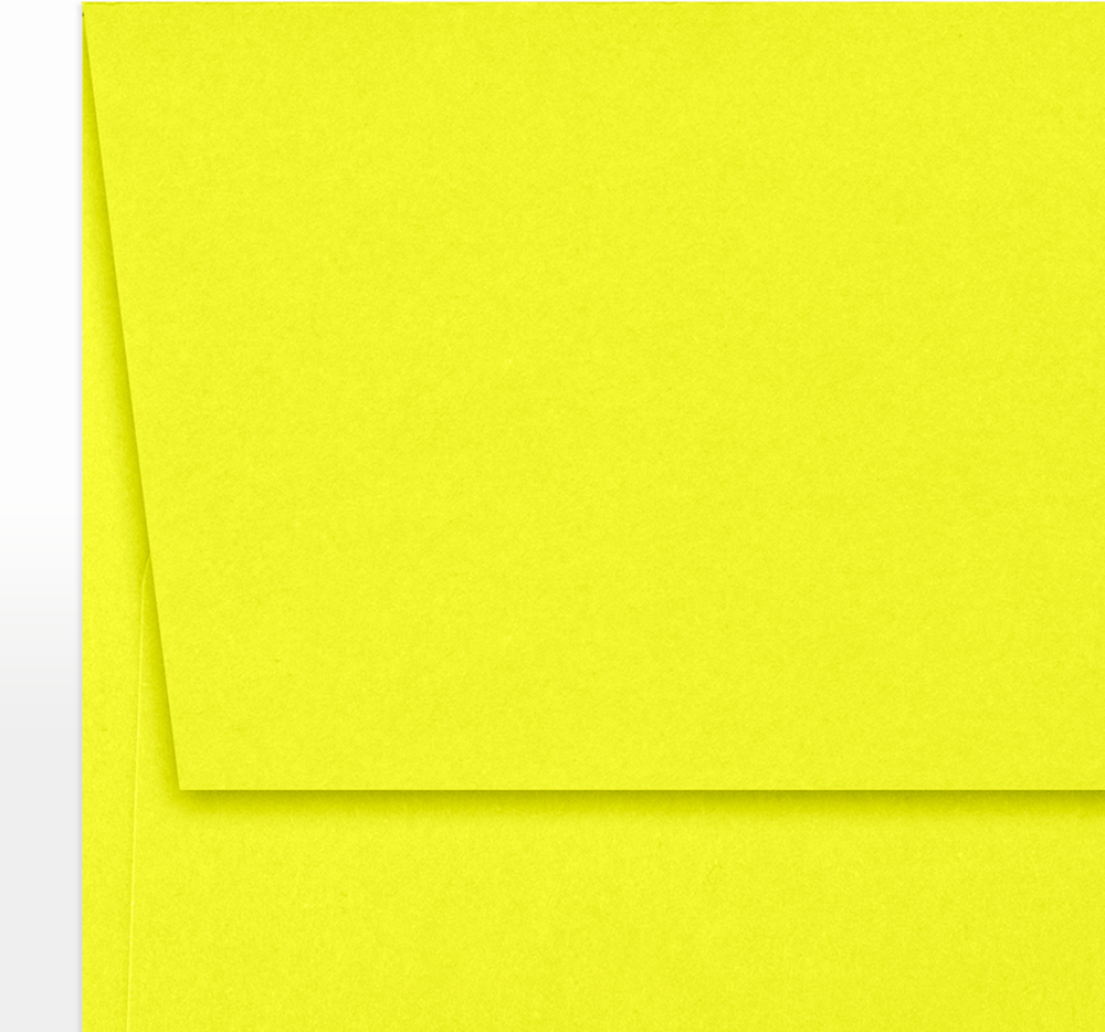 Citrus Yellow 32lb A7 Invitation Envelopes (5 1/4 x 7 1/4) with Peel & Seal