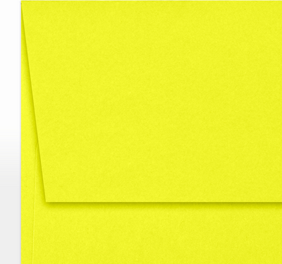 Citrus Yellow 32lb A7 Invitation Envelopes (5 1/4 x 7 1/4) with Peel & Seal