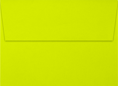 Wasabi Lime Green 32lb A7 Invitation Envelopes (5 1/4 x 7 1/4) with Peel & Seal