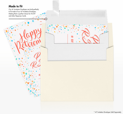 Premium White 32lb A1 Invitation Envelopes (3 5/8 x 5 1/8) with Peel & Seal