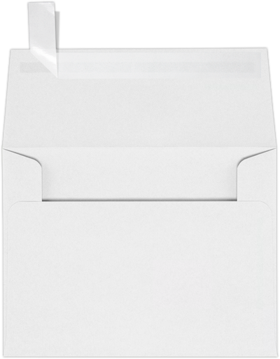 Premium White 32lb A2 Invitation Envelopes (4 3/8 x 5 3/4) with Peel & Seal