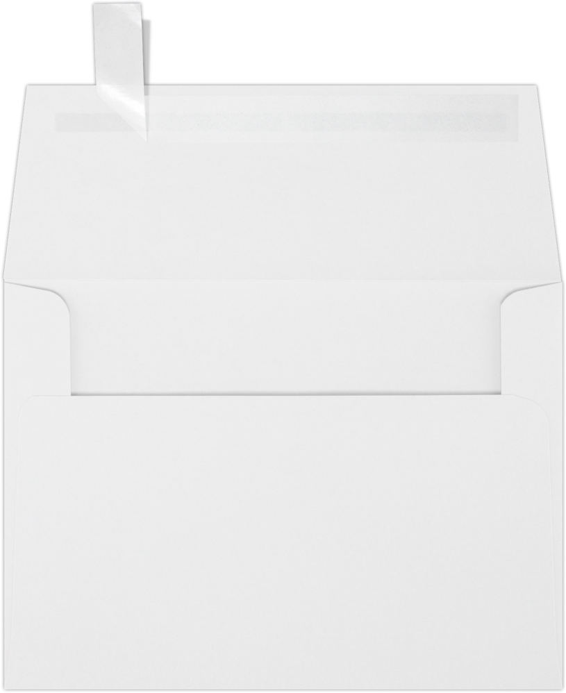 Premium White 32lb A6 Invitation Envelopes (4 3/4 x 6 1/2) with Peel & Seal