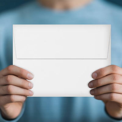 Premium White 32lb A7 Invitation Envelopes (5 1/4 x 7 1/4) with Peel & Seal