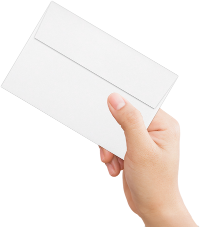 White 32lb Cougar A8 Invitation Premium Envelopes (5 1/2 x 8 1/8) with Peel & Seal
