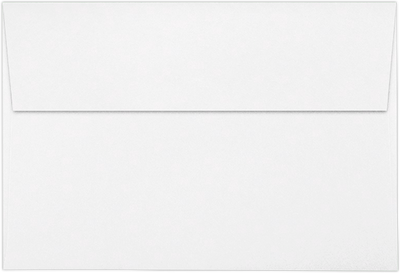 White 32lb Cougar A8 Invitation Premium Envelopes (5 1/2 x 8 1/8) with Peel & Seal