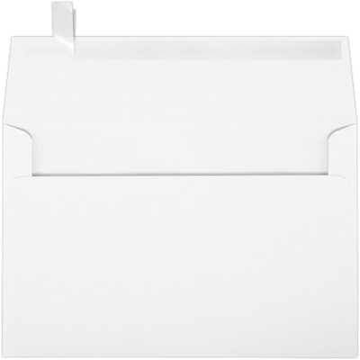 Premium White 32lb A9 Invitation Envelopes (5 3/4 x 8 3/4) with Peel & Seal