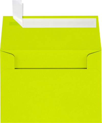 Wasabi Lime Green 32lb A1 Invitation Envelopes (3 5/8 x 5 1/8) with Peel & Seal