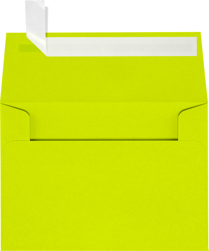 Wasabi Lime Green 32lb A1 Invitation Envelopes (3 5/8 x 5 1/8) with Peel & Seal