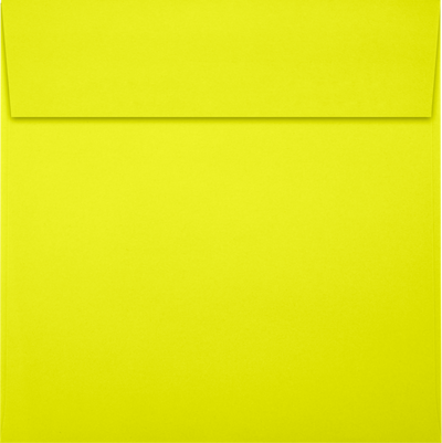 Citrus Yellow 32lb 6 1/2 x 6 1/2 Square Envelopes with Peel & Seal