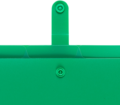 Green with Clear Inside Letter Size File Folders with Snap Tab