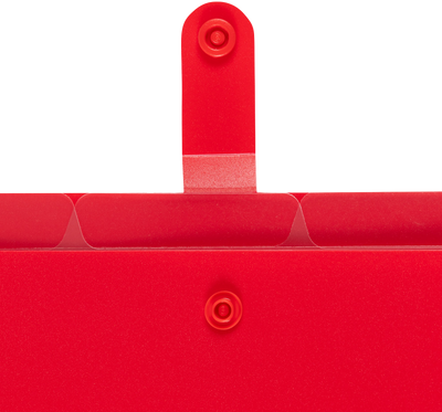 Red with Clear Inside Letter Size File Folders with Snap Tab