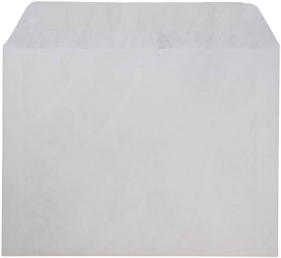 White Tyvek 14lb 9 1/2 x 12 1/2 Booklet Envelopes with Peel & Seal