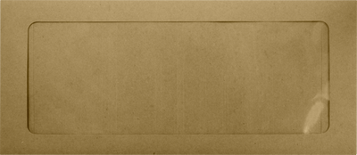 Grocery Bag 28lb #10 Full Face Window Envelopes (4 1/8 x 9 1/2) with Peel & Seal