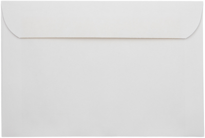 White 28lb 6 x 9 Full Face Window Envelopes