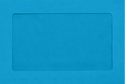 Pool Blue 32lb 6 x 9 Full Face Window Envelopes