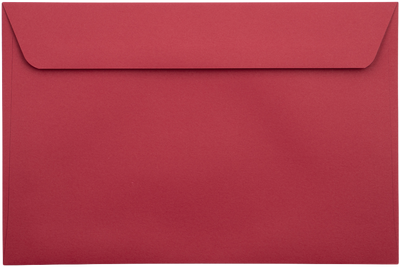Red 32lb 6 x 9 Full Face Window Envelopes