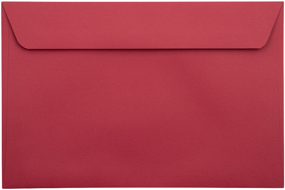 Red 32lb 6 x 9 Full Face Window Envelopes