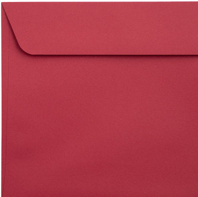 Red 32lb 6 x 9 Full Face Window Envelopes