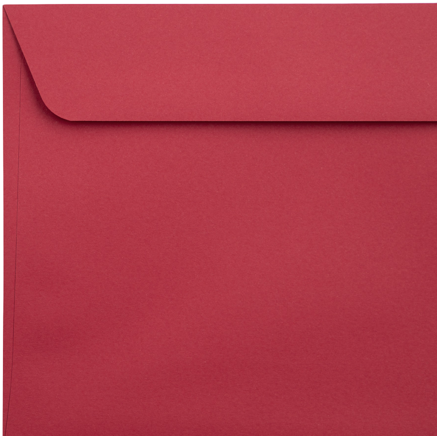 Red 32lb 6 x 9 Full Face Window Envelopes