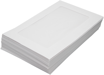 White 28lb 6 x 9 Full Face Window Envelopes