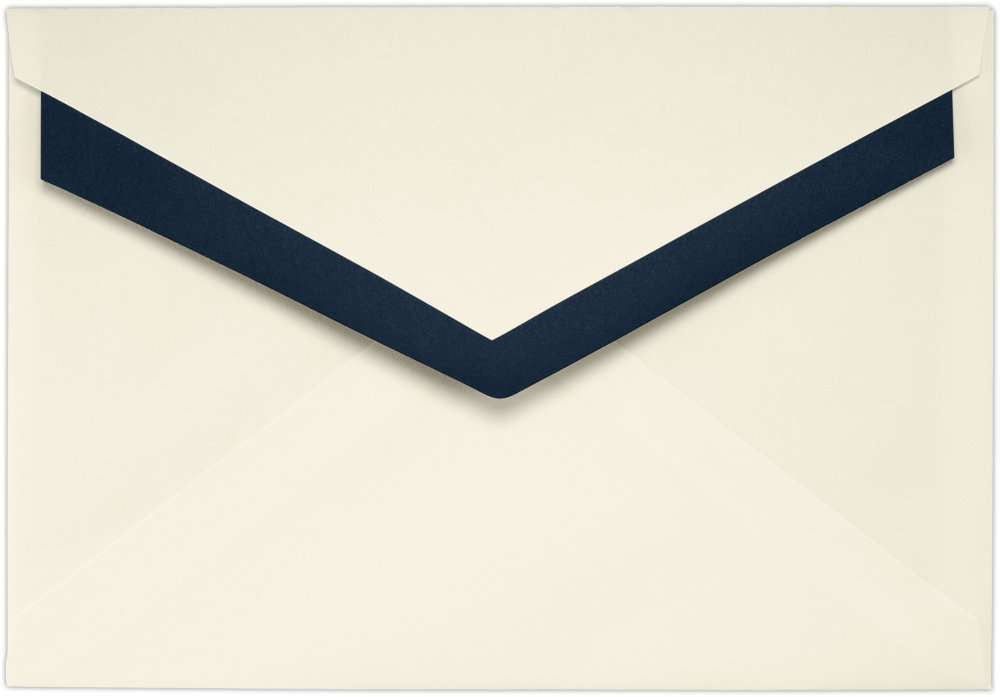 Natural with Blue Foil Lining 32lb 5 7/16 X 7 7/8 Contour Flap Envelopes