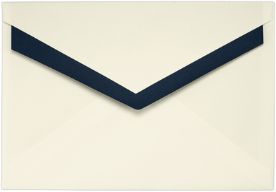 Natural with Blue Foil Lining 32lb 5 7/16 X 7 7/8 Contour Flap Envelopes