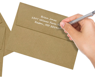 Grocery Bag with Silver Foil Lining 28lb A7 Invitation Envelopes (5 1/4 x 7 1/4) with Peel & Seal